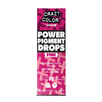 Crazy Color - Power Pigment Drops Pink 30ml (High Concentration Colour)