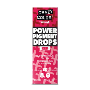 Crazy Color - Power Pigment Drops Red 30ml (High Concentration Colour)