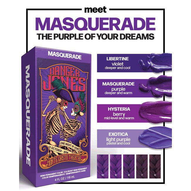 Danger Jones - Semi Permanent Hair Colour Masquerade Purple 118ml