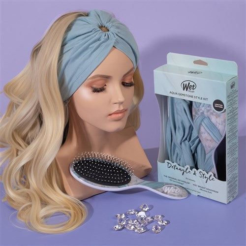 Wet Brush - Aqua Gemstone 2pc Kit