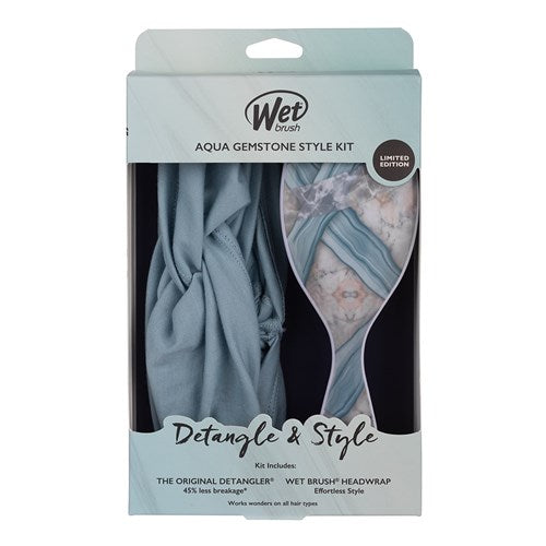Wet Brush - Aqua Gemstone 2pc Kit