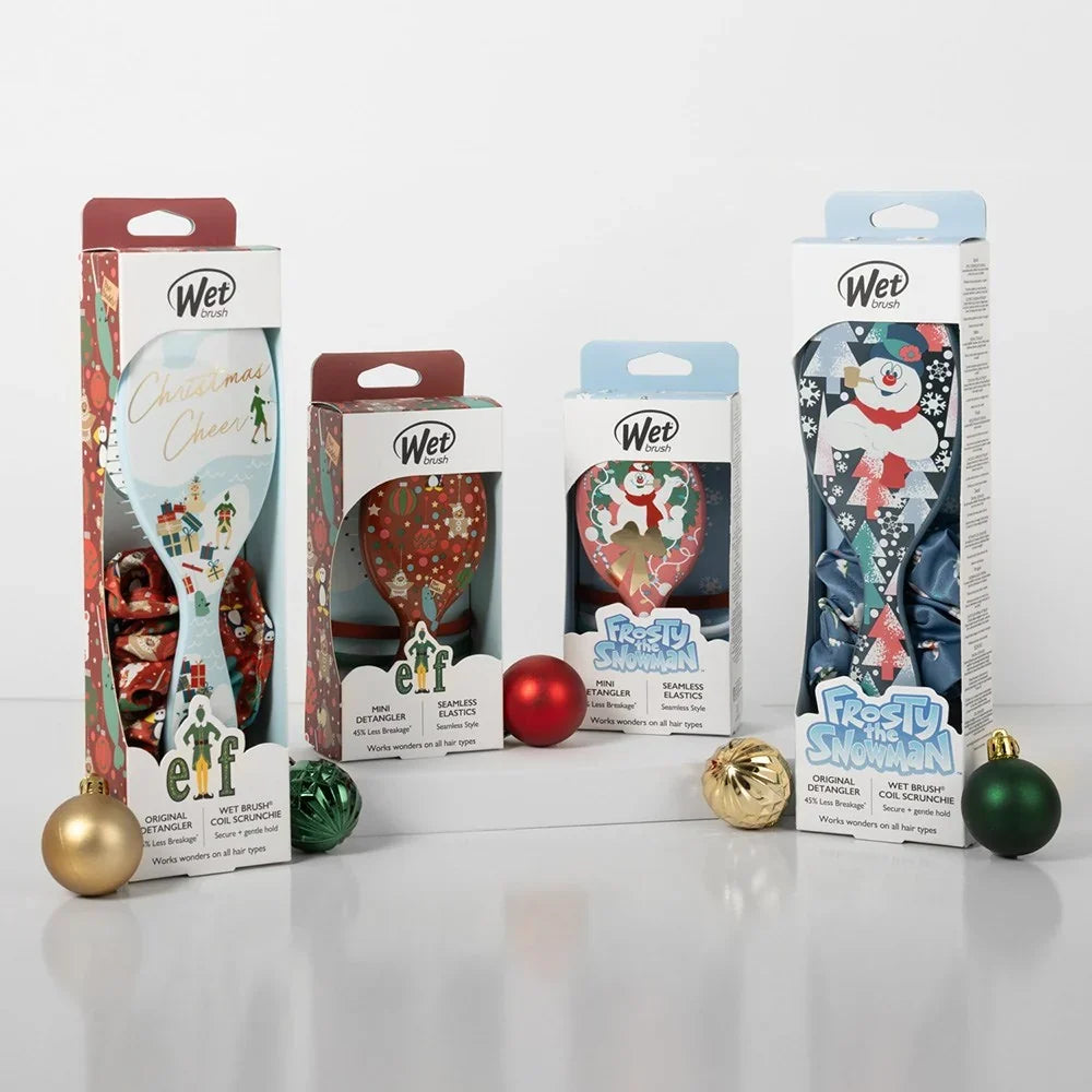 Wet Brush - Holiday Joyeux Frosty Detangler C Scrunchie Kit