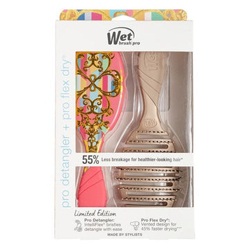 Wet Brush - Kit Pro Happy Maximalism Detangler + Flex Dry