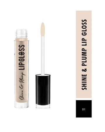 Swiss Beauty - Shine & Plump Lip Gloss 4ml Shade No.01 Nude