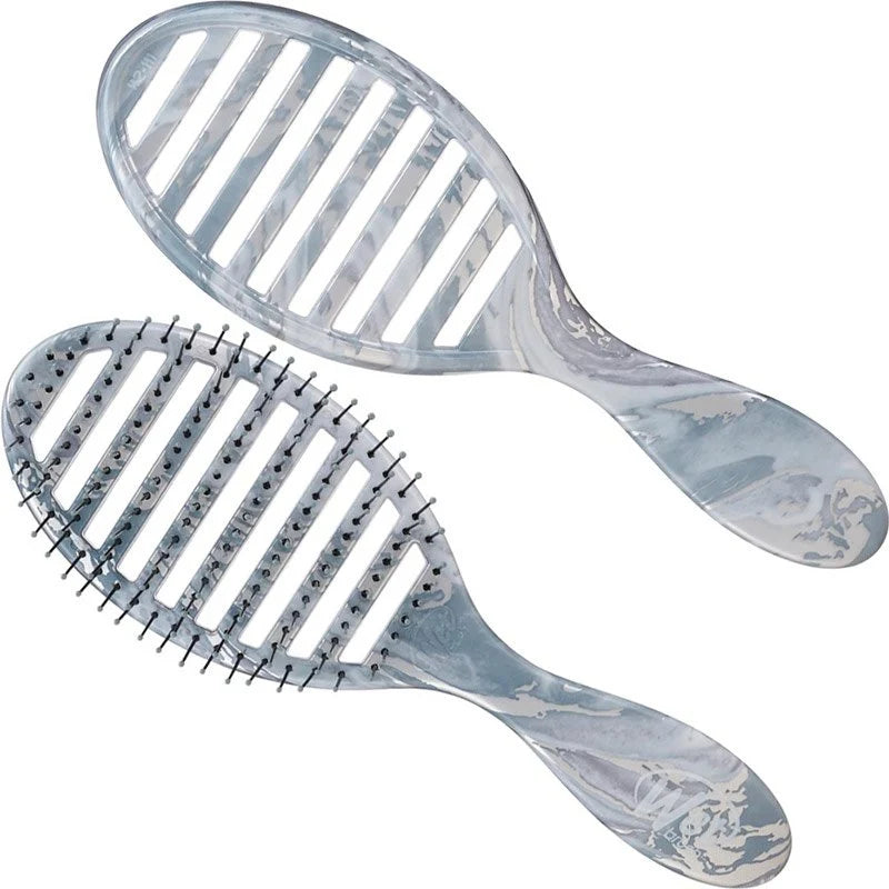 Wet Brush - Speed Dry Detangler Mettalic Marble Silver