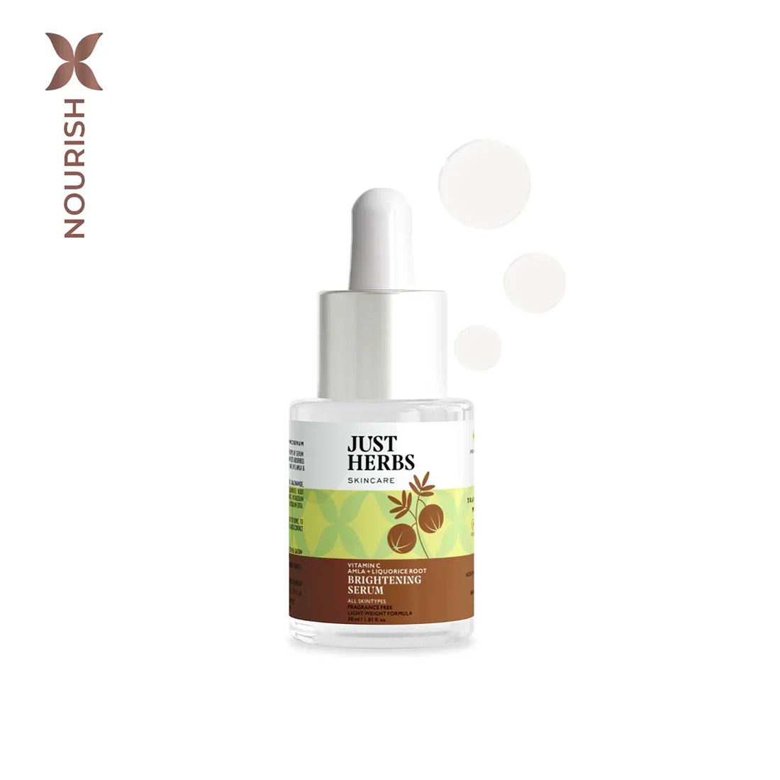 Just Herbs - Vitamin C Amla & Liquorice Root Brightening Serum 30 ml - Nexus hair