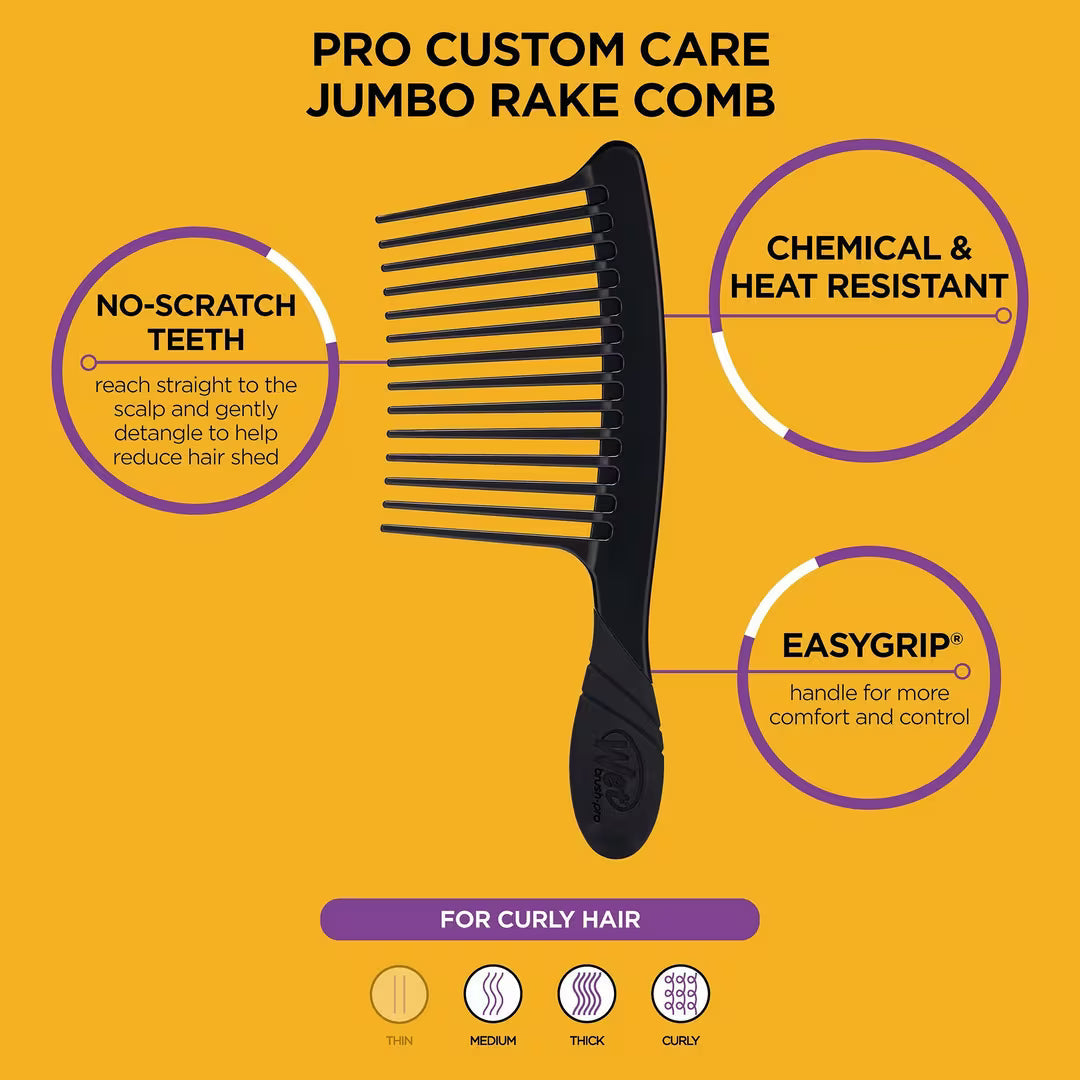 Wet Brush - Custom Care PRO Wide Tooth Comb Black