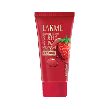 Lakme Blush & Glow Strawberry Gel Face Wash With 100% Real Strawberry Extract 150g
