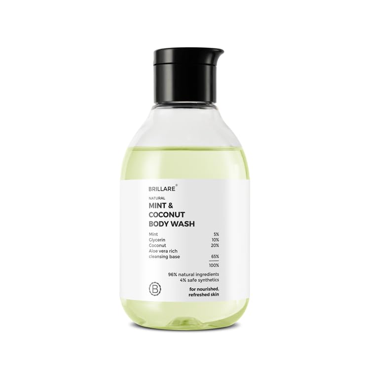 Brillare - Mint & Coconut Body Wash 200ml - Nexus hair