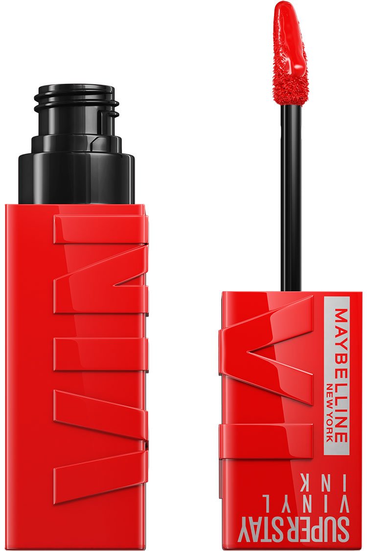 Maybelline - New York Super Stay Vinyl Ink Liquid Lipstick, Instant Shine Lasts Up To 16H - 25 Red Hot 4.2ml