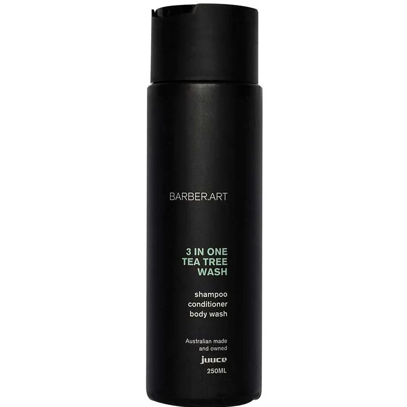Juuce - Barber Art TEA TREE 3in1 Shampoo, Conditioner & Body wash 250ml