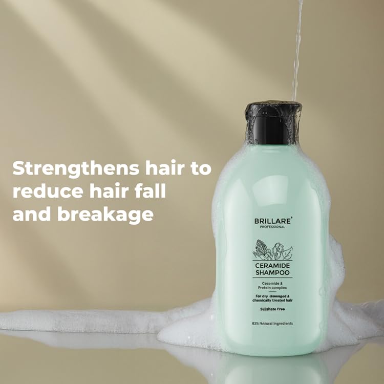 Brillare - Ceramide Shampoo For Dry, Damaged & Chemically Treated Hair 300ml - Nexus hair