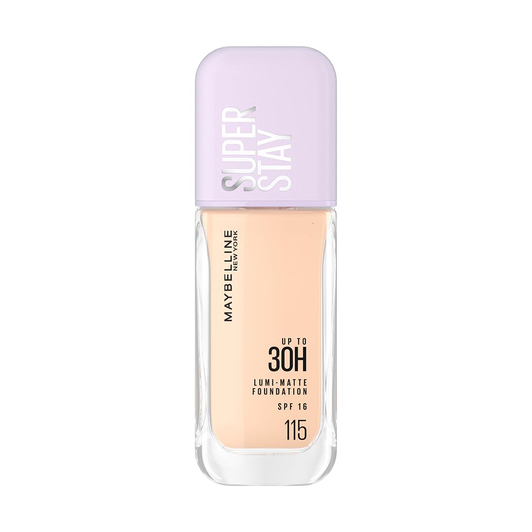 Maybelline - New York Super Stay Lumi-Matte Liquid Foundation - 115, 30H Wear, Transfer Proof 35ml - Nexus hair