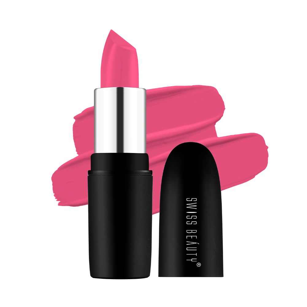 Swiss Beauty - Pure Matte Lipstick Shade No. 218 Pixie Pink