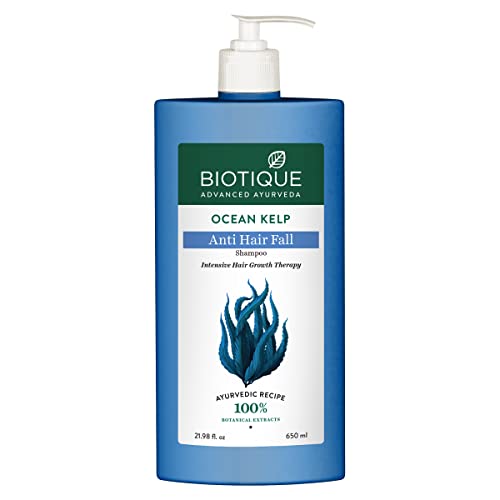 Biotique Ocean Kelp Anti-Hair Fall Shampoo for Intensive Hair Growth Therapy 650ml