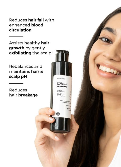 Brillare - Caffeine Shampoo For Reducing Hair Loss And Breakage 200ml - Nexus hair