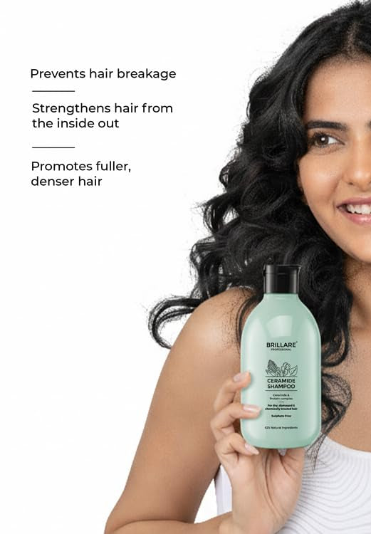 Brillare - Ceramide Shampoo For Dry, Damaged & Chemically Treated Hair 300ml - Nexus hair
