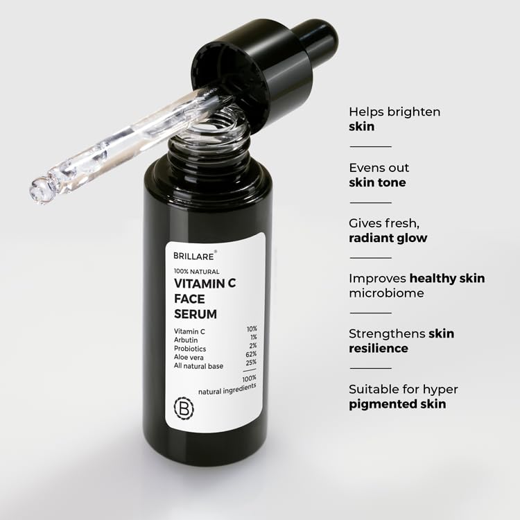 Brillare - 10% Vitamin C Face Serum For Bright, Glowing Skin 30ml - Nexus hair