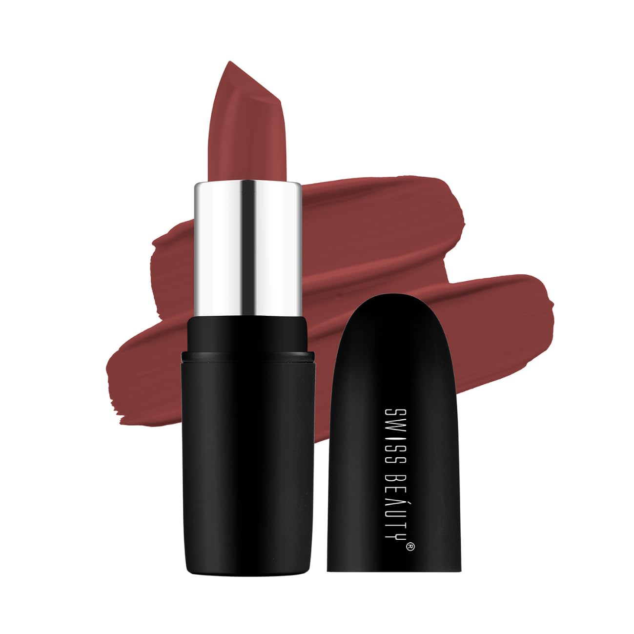 Swiss Beauty - Pure Matte Lipstick Shade No. 215 Natural Coco