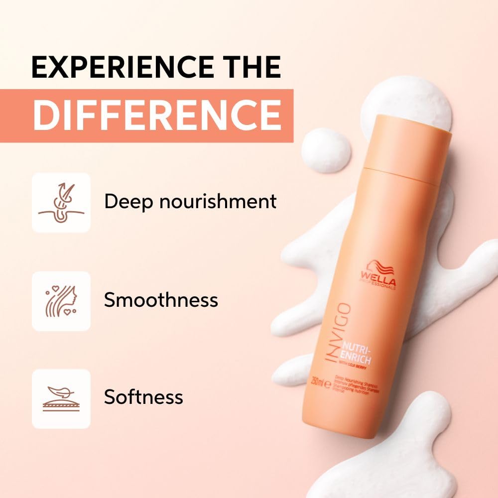 Wella Professionals - Invigo Nutri-Enrich Deep Nourishing Shampoo 250ml, Conditioner 200ml & Mask 150mlTrio Bundle