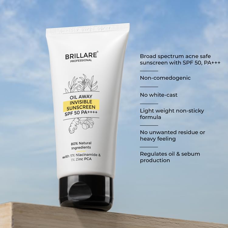 Brillare - Oil Away Invisible Sunscreen With SPF50 50g - Nexus hair