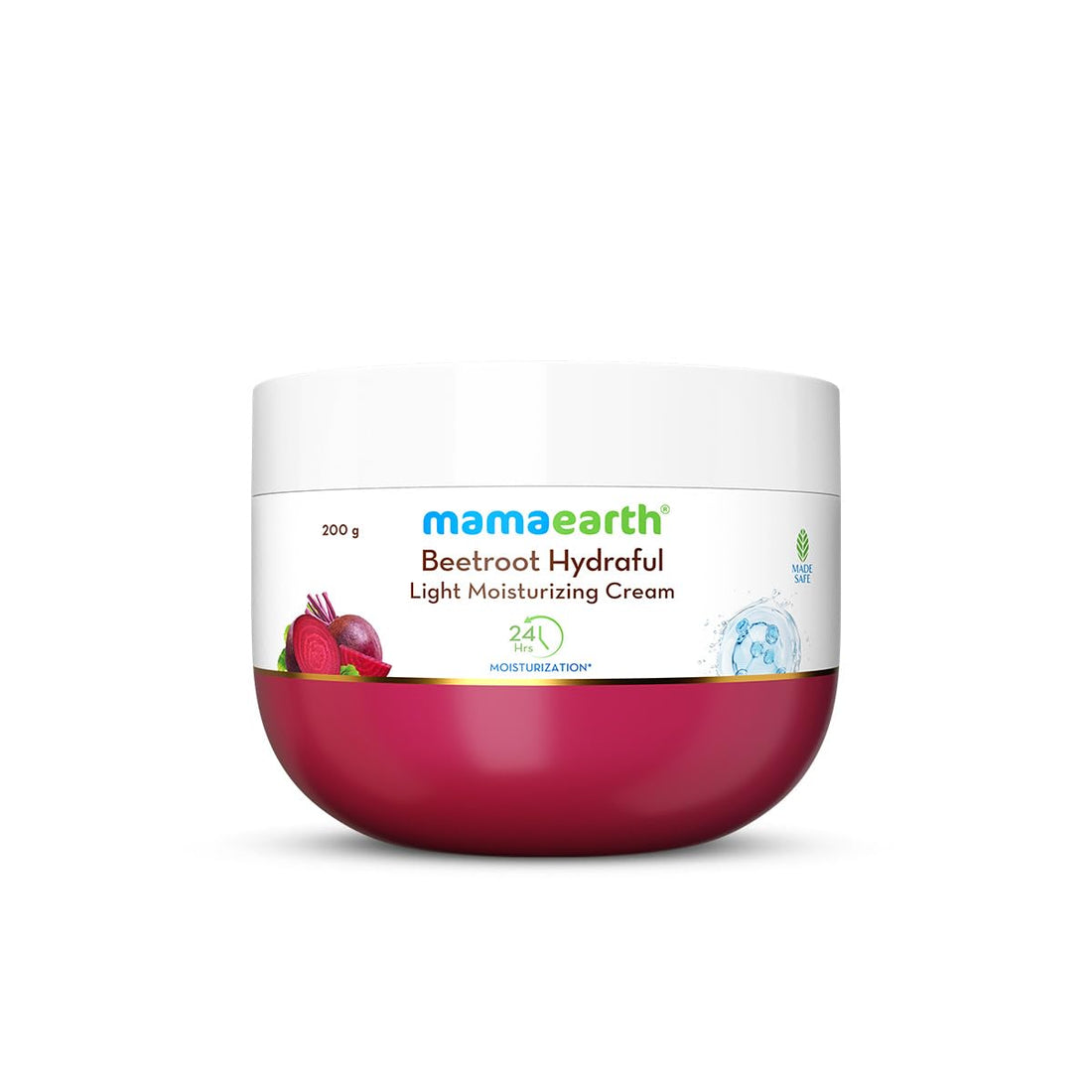 Mamaearth - Beetroot Hydraful Light Moisturizing Cream 200g
