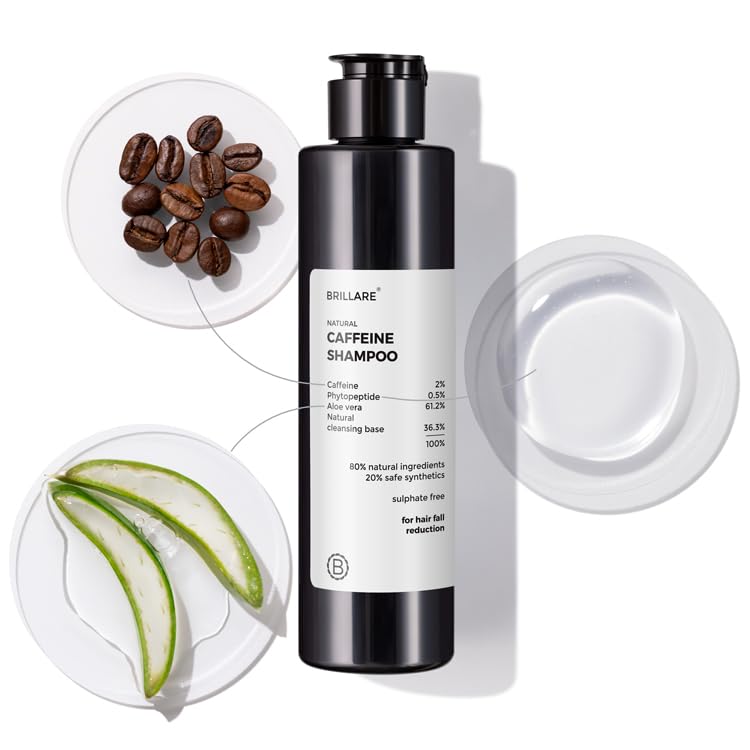 Brillare - Caffeine Shampoo For Reducing Hair Loss And Breakage 200ml - Nexus hair