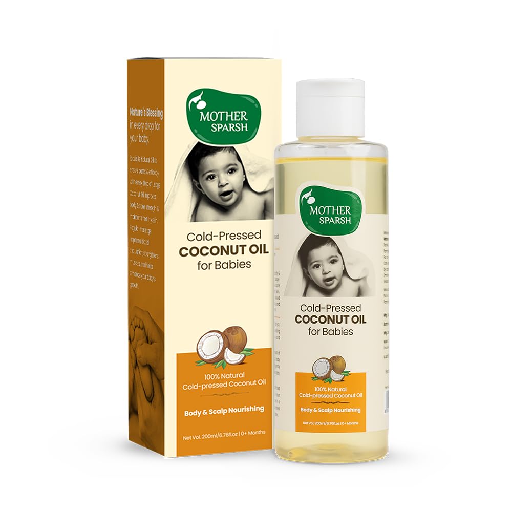 Mother Sparsh Baby Cold Pressed Coconut Oil 200 ml - Nexus hair