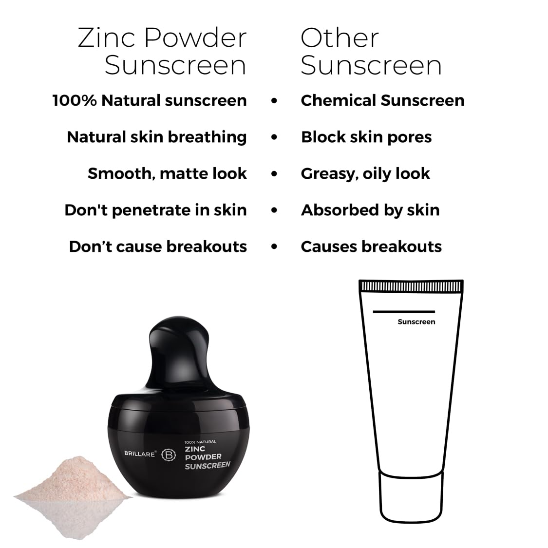 Brillare - Zinc Powder Sunscreen SPF50 Bronze 4g - Nexus hair