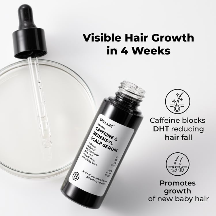 Brillare - Caffeine & Redensyl Scalp Serum For Hair Growth 30ml - Nexus hair
