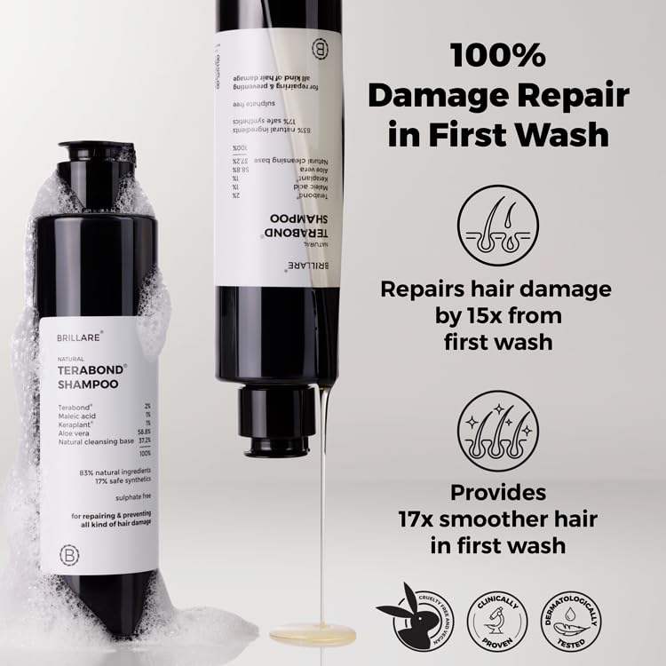 Brillare - Terabond Shampoo For Smooth, Manageable Hair 200ml - Nexus hair