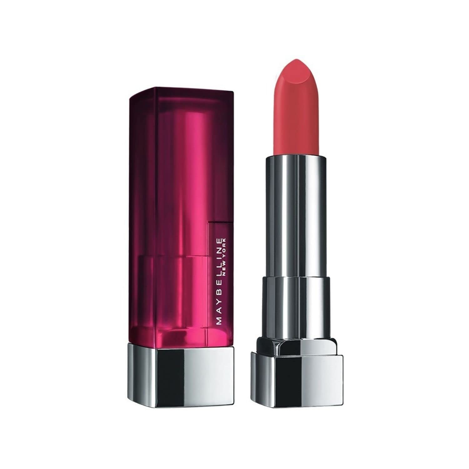 Maybelline - New York Color Sensational Creamy Matte Lipstick, 671 Heated Pink 3.9g