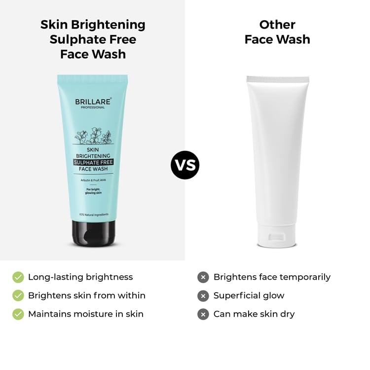 Brillare - Skin Brightening Face Wash For Reducing Pigmentation 100ml - Nexus hair