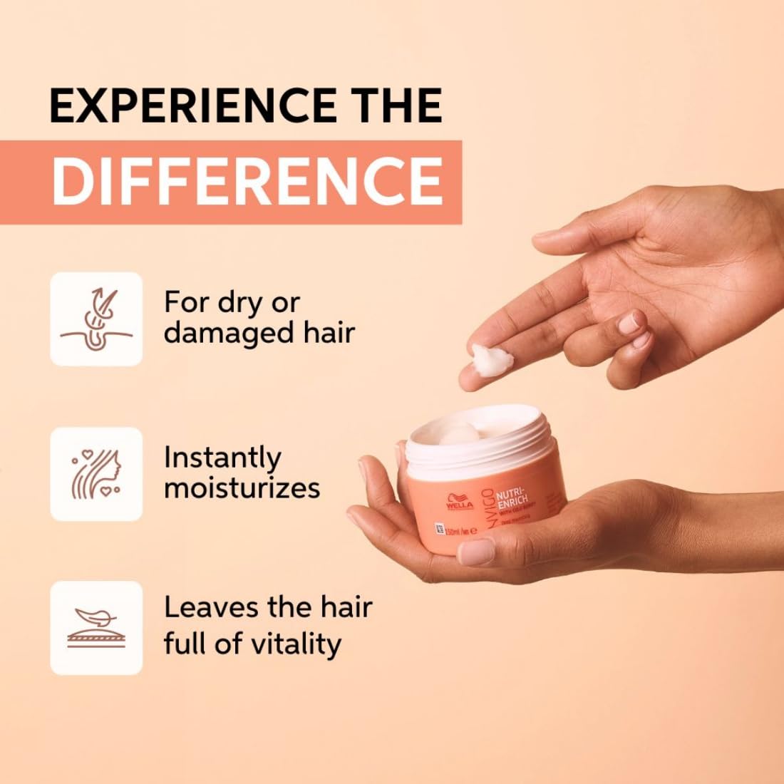 Wella Professionals - Invigo Nutri-Enrich Deep Nourishing Shampoo 250ml, Conditioner 200ml & Mask 150mlTrio Bundle