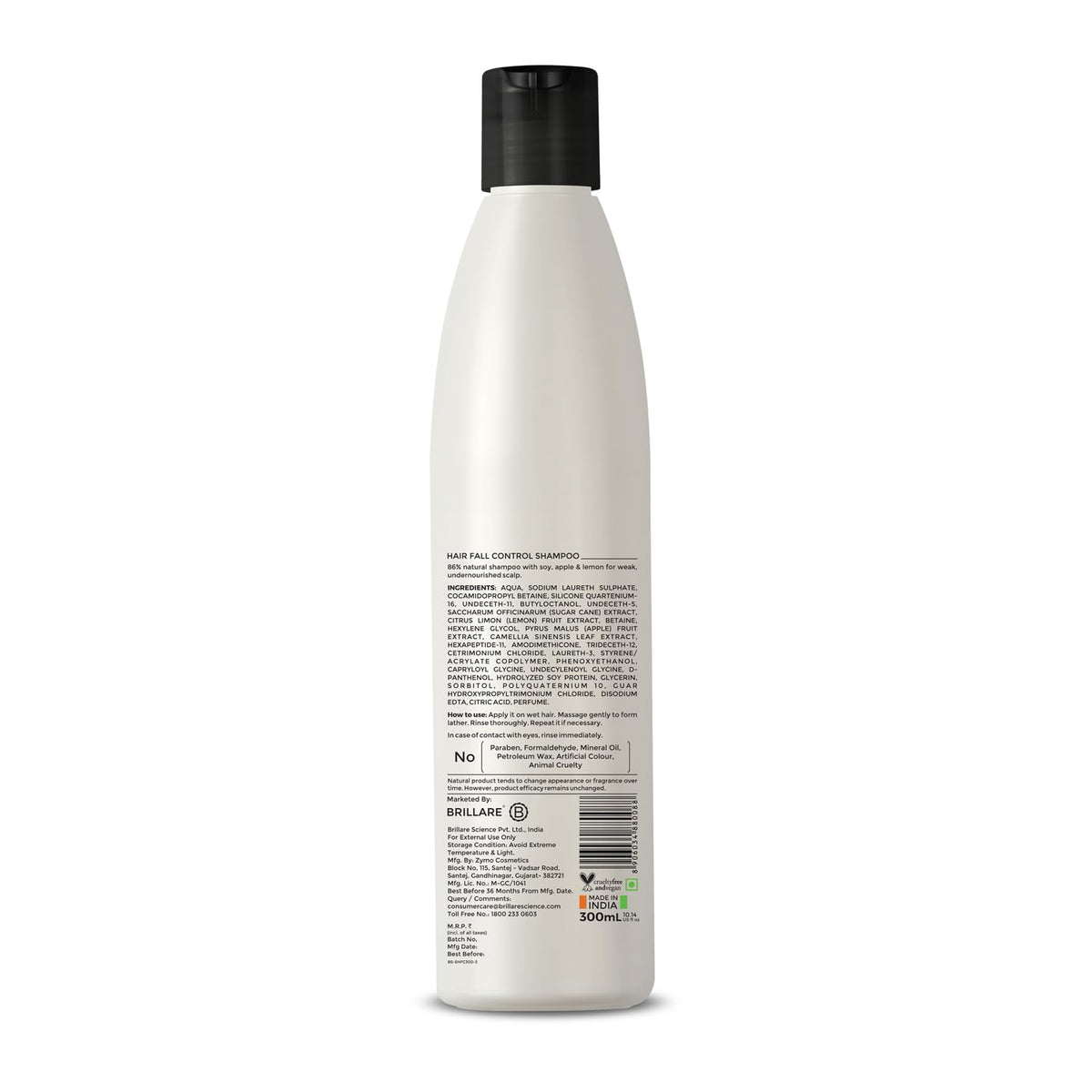 Brillare - Hair Fall Control Shampoo To Reduce Seasonal Hair Fall 300ml - Nexus hair