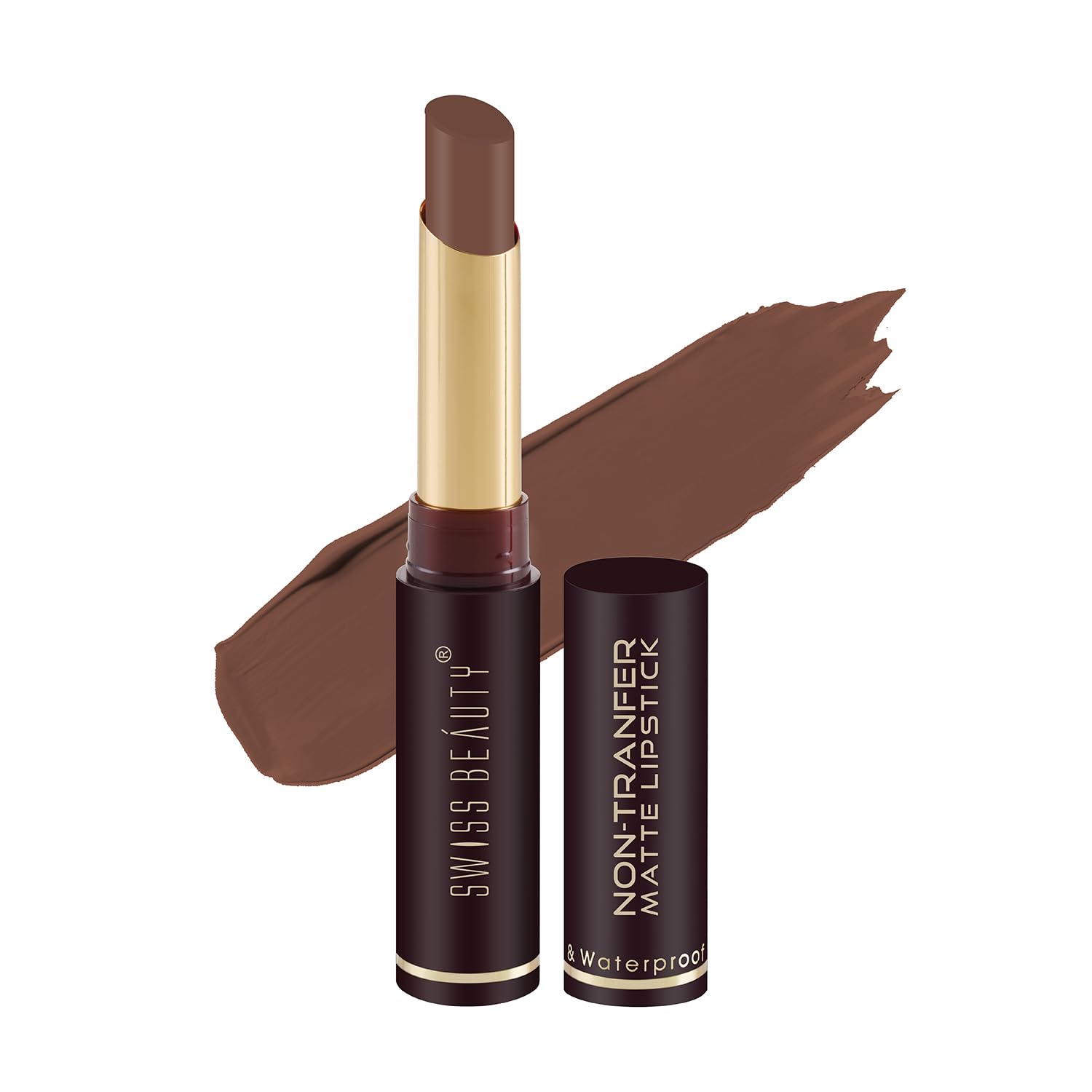 Swiss Beauty - Non-Transfer Smooth & Waterproof Matte Lipstick Shade No. 09 Cute Nude