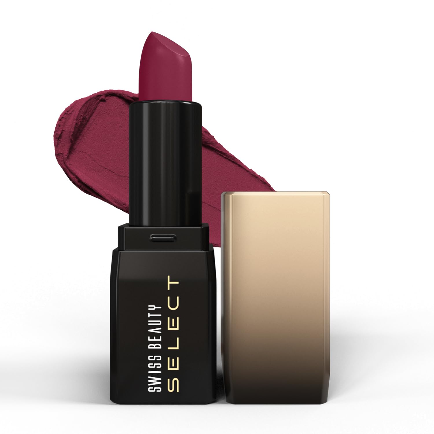 Swiss Beauty - Select Dare To Matte Lipstick Shade No. 11 Vivid Maroon