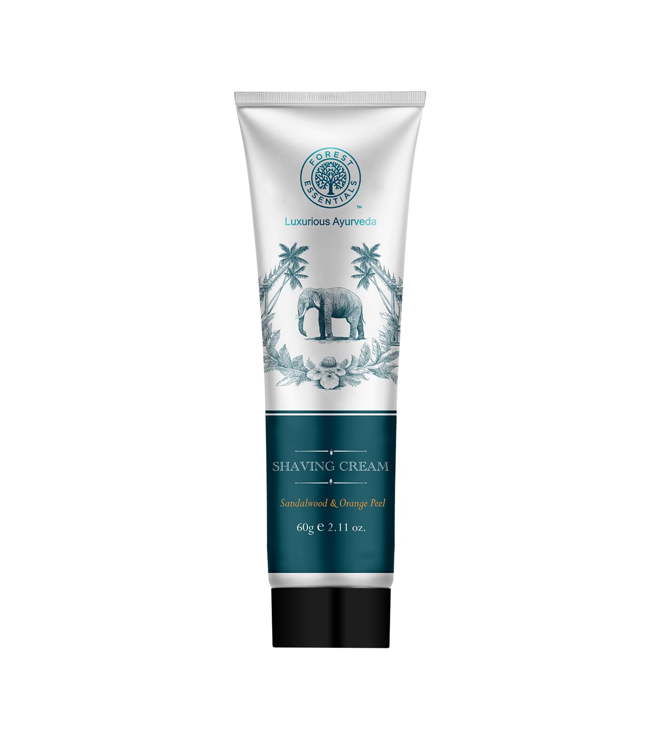 Forest Essentials - Sandalwood & Orange Peel Shaving Cream 60g