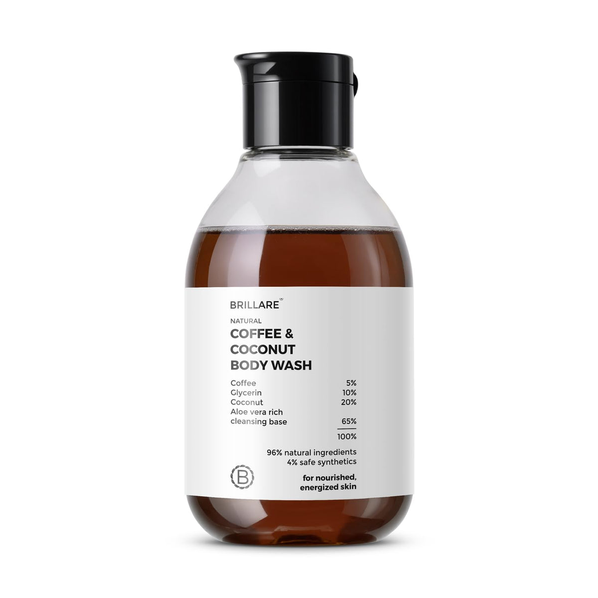 Brillare - Coffee & Coconut Body Wash For Energized & Moisturised Skin 200ml - Nexus hair