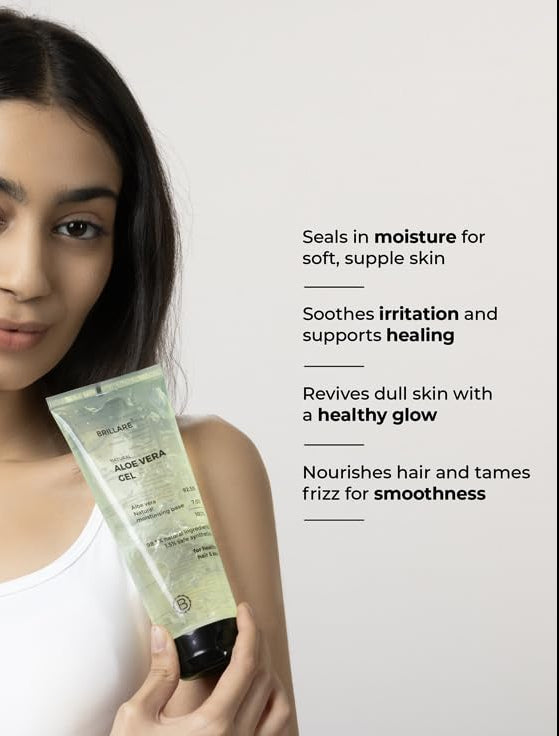 Brillare - Pure Aloe Vera Gel For Nourished Hair & Skin 200g - Nexus hair