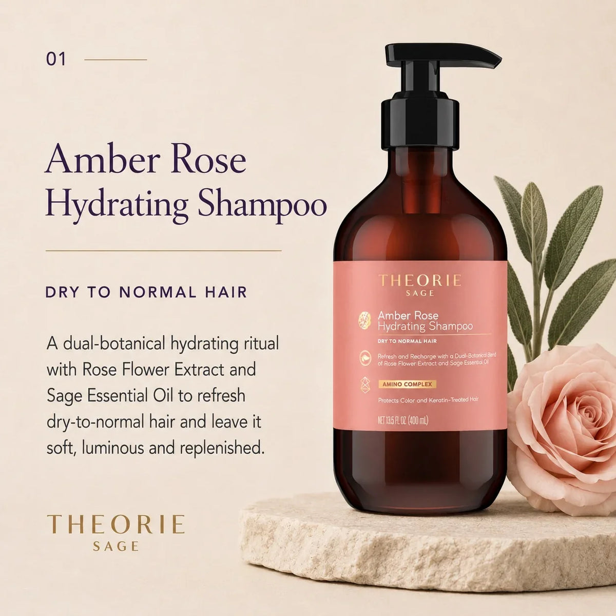 Theorie - Amber Rose Shampoo 400ml