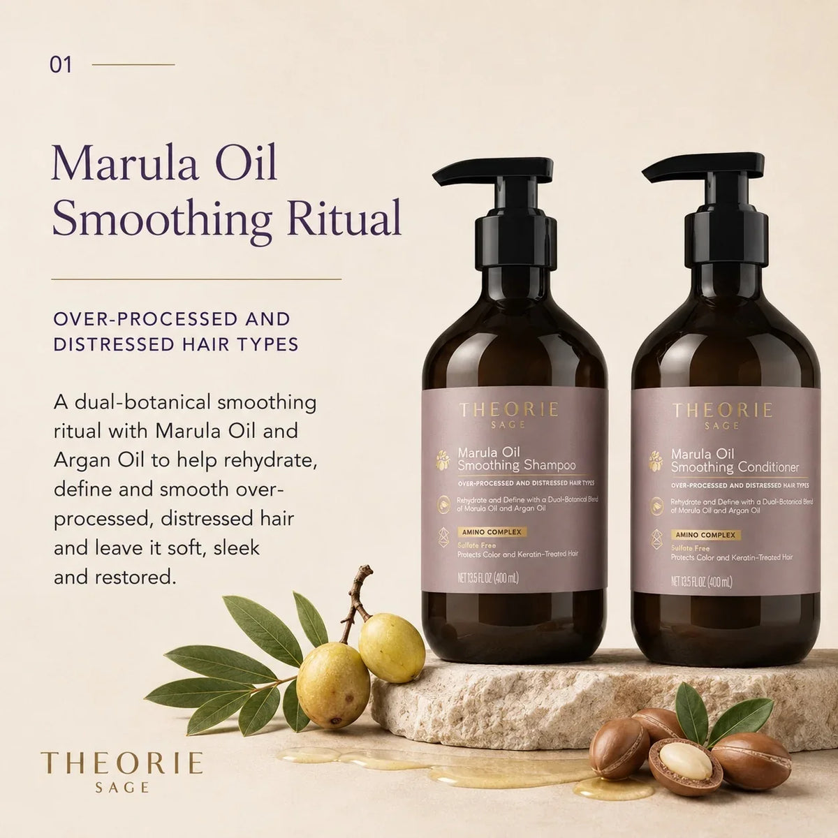 Theorie - Marula Oil Sulphate Free Shampoo 800ml
