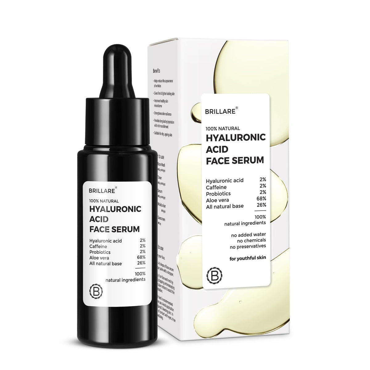 Brillare - 2% Hyaluronic Acid Face Serum For Youthful Skin 30ml - Nexus hair