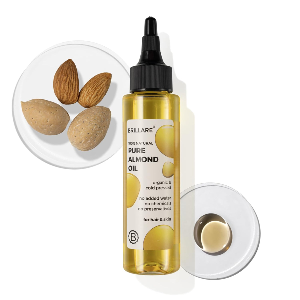 Brillare - Pure Almond Oil 100ml - Nexus hair