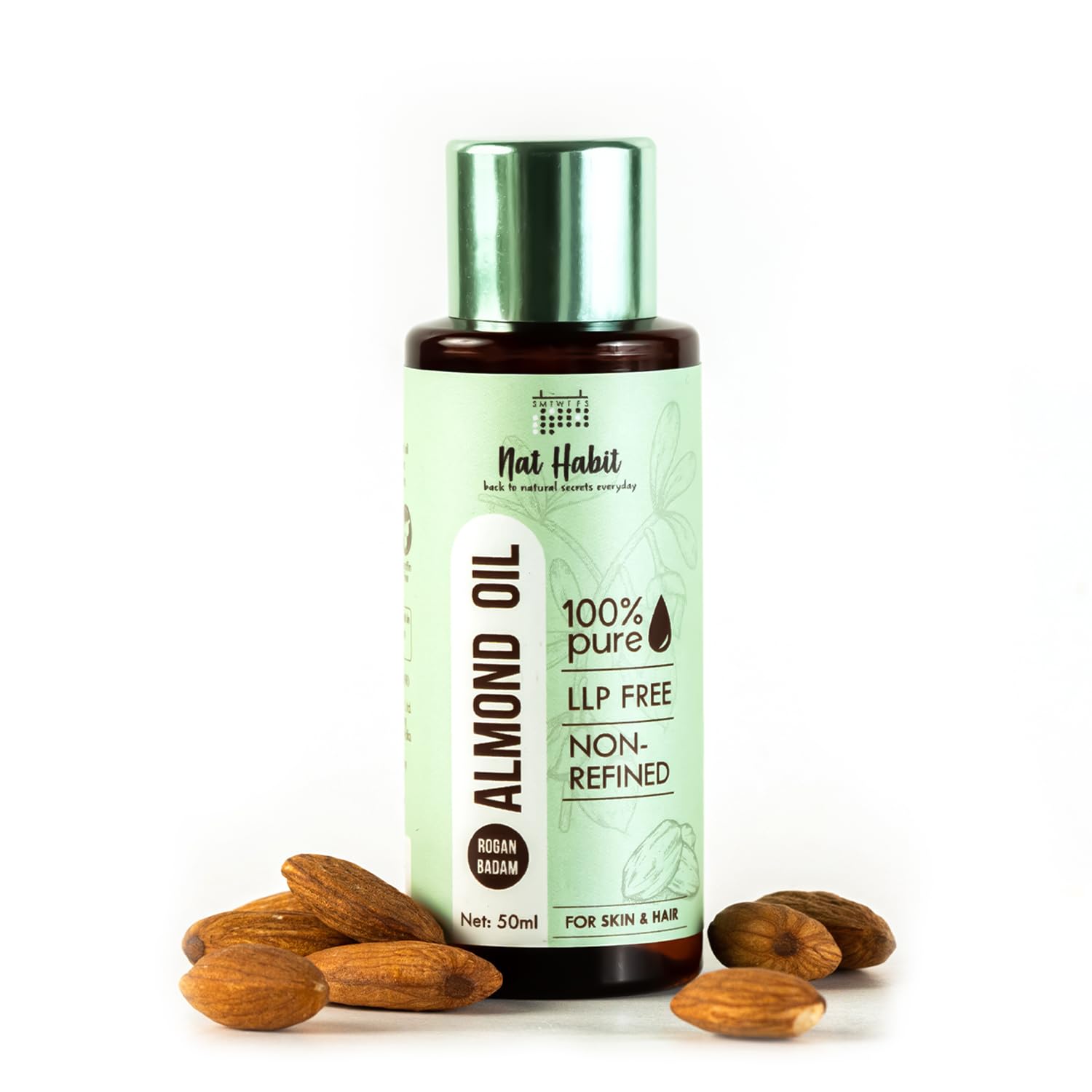 Nat Habit - Pure Rogan Badam Almond Oil 50ml
