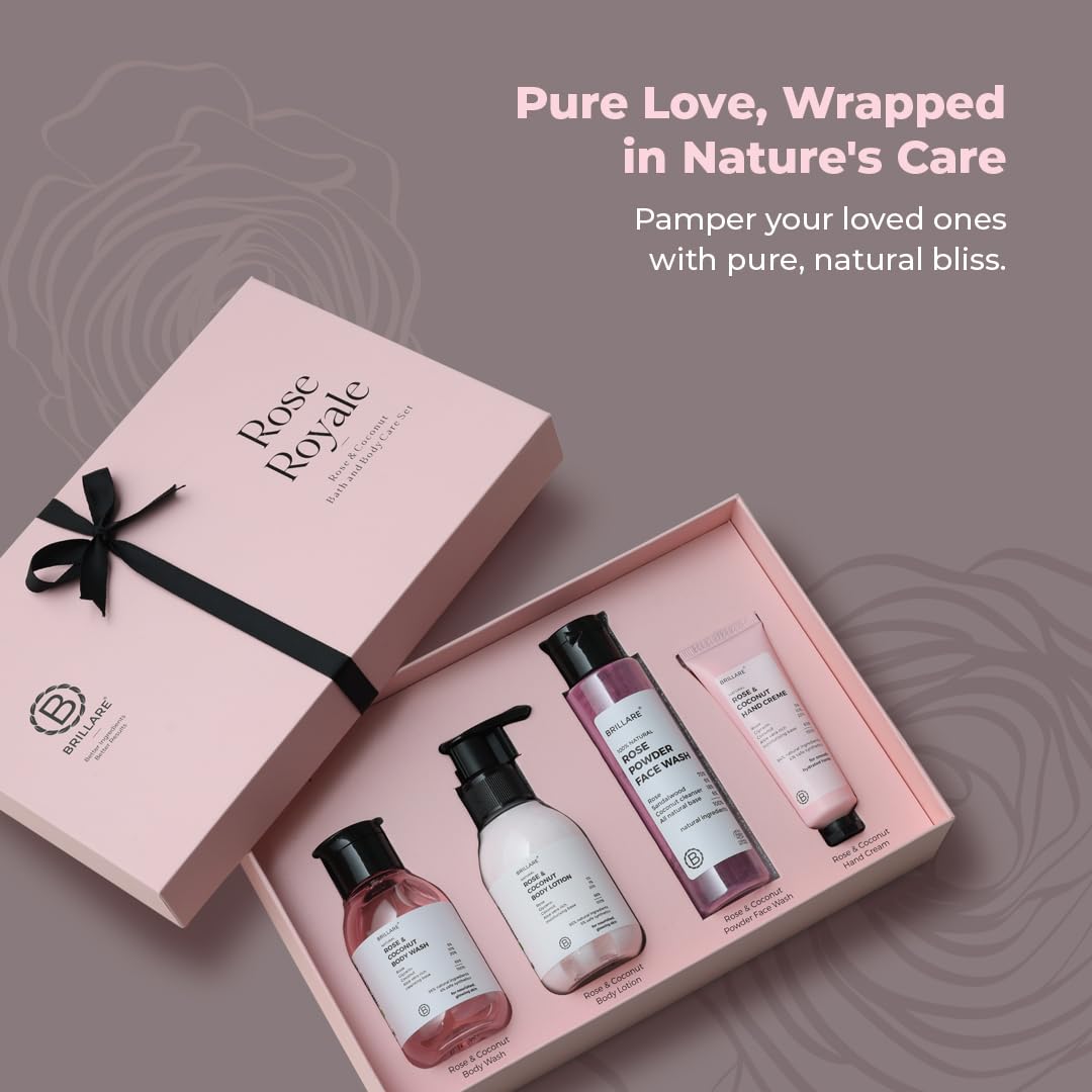 Brillare - Rose Royale Gift Set - Size:100ml + 100ml + 30g + 30g - Nexus hair