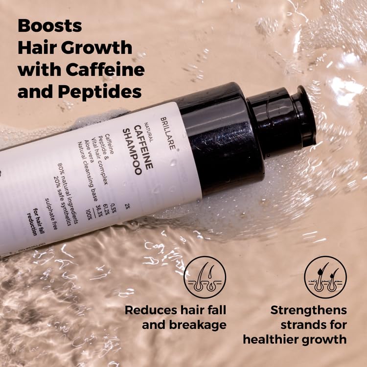 Brillare - Caffeine Shampoo For Reducing Hair Loss And Breakage 200ml - Nexus hair