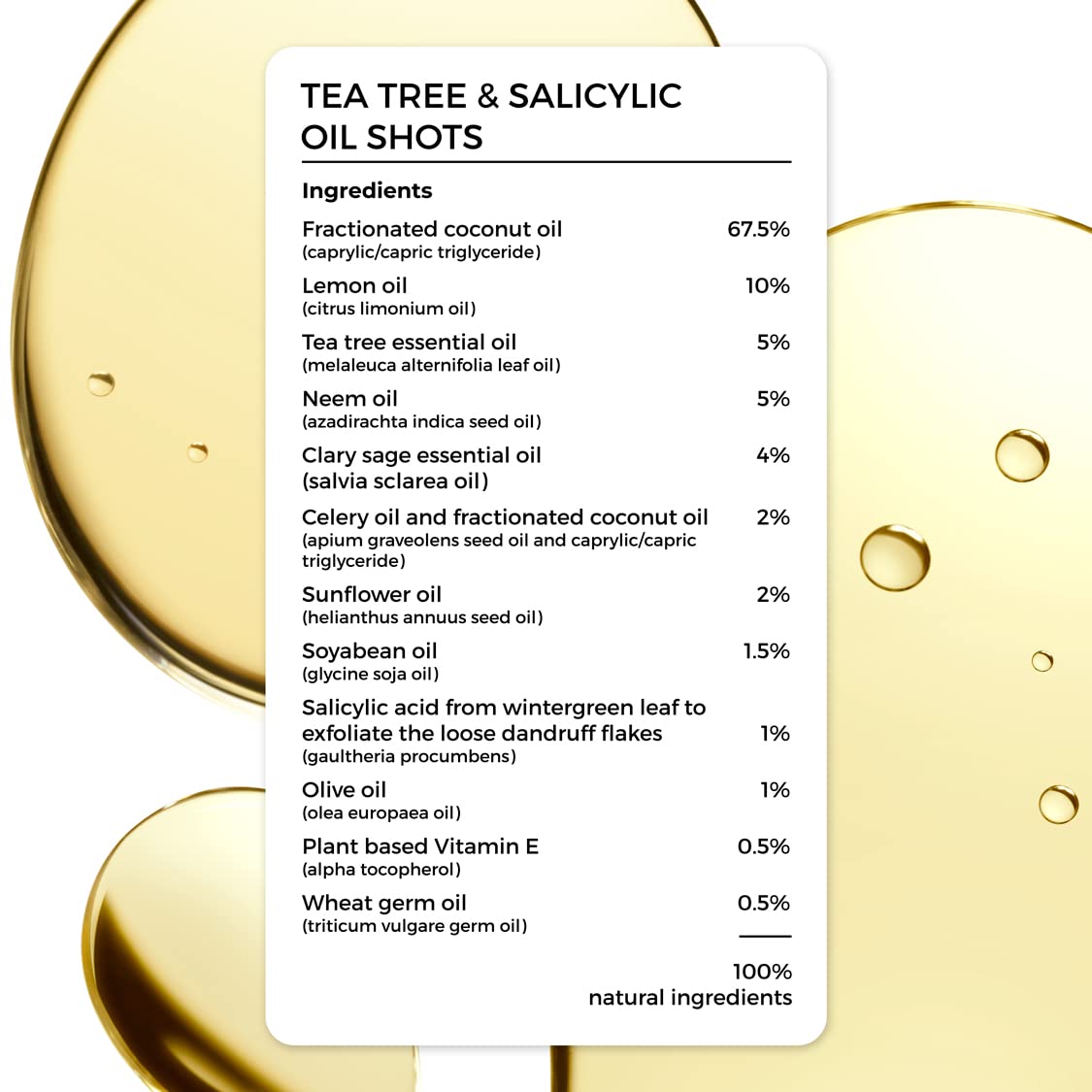 Brillare - Tea Tree & Salicylic Oil Shots For Dandruff Control 6ml X 8 - Nexus hair
