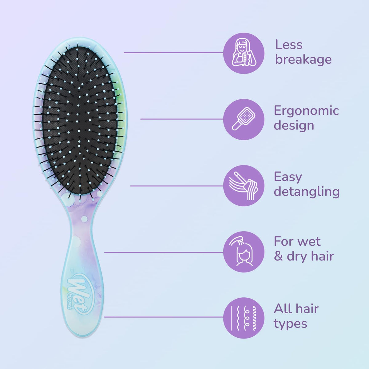 Wet Brush - Colour Wash Detangler Splatter