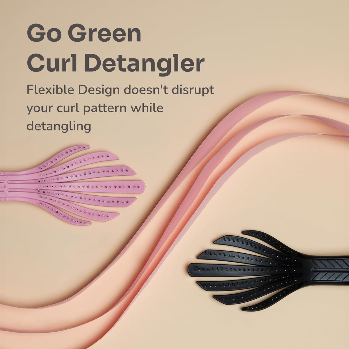 Wet Brush - Go Green Curl Detangler Black